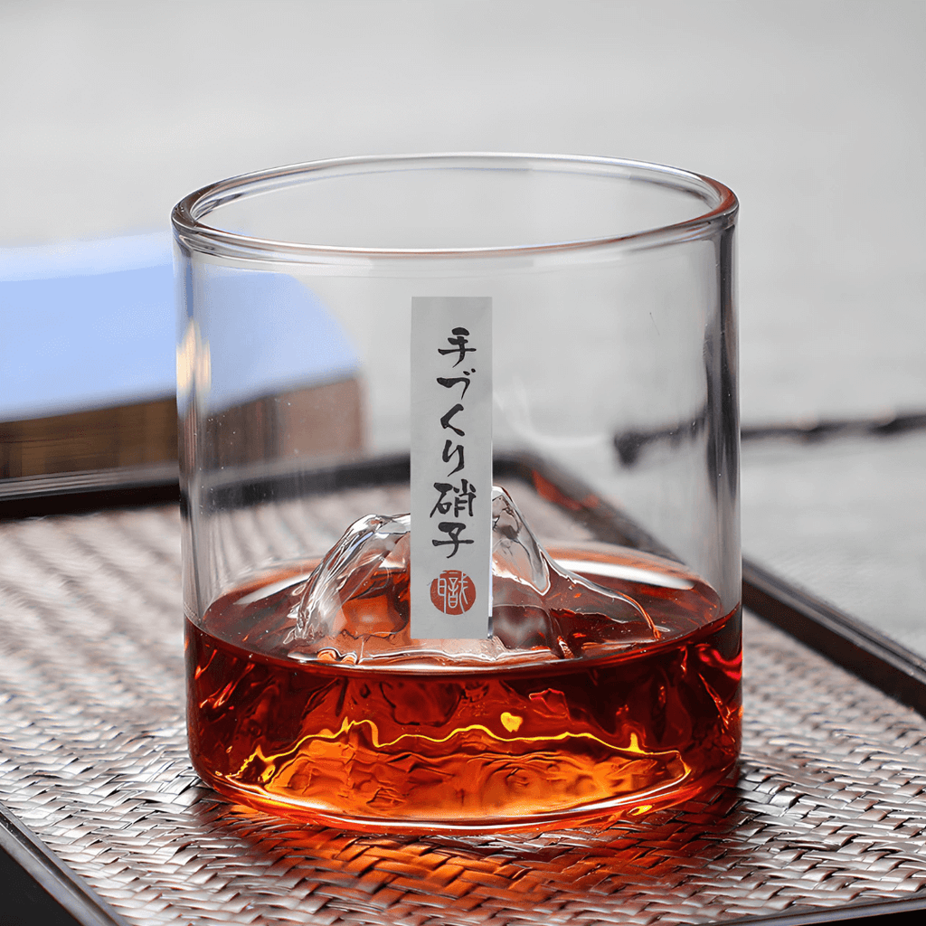 Japans kristallen whiskyglas – Mount Fuji