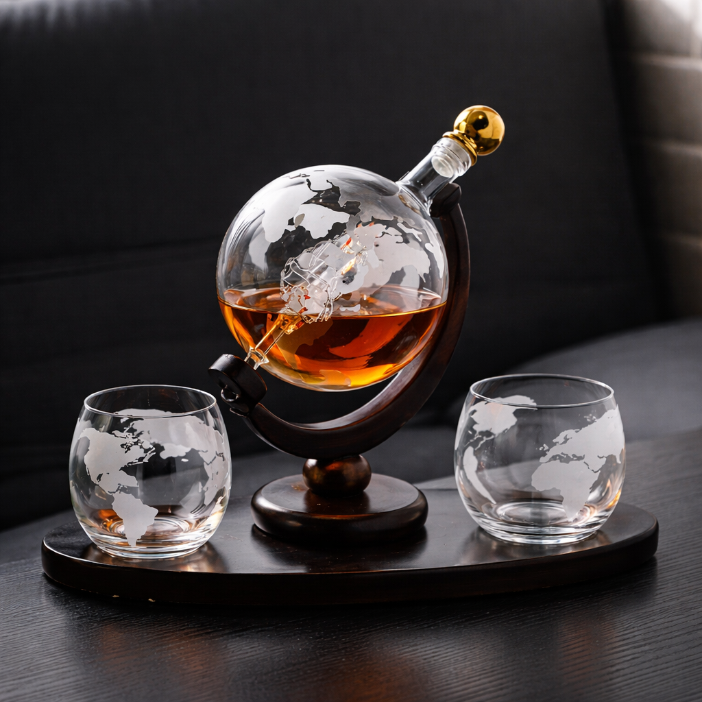 Whiskykaraf – Wereldkaart