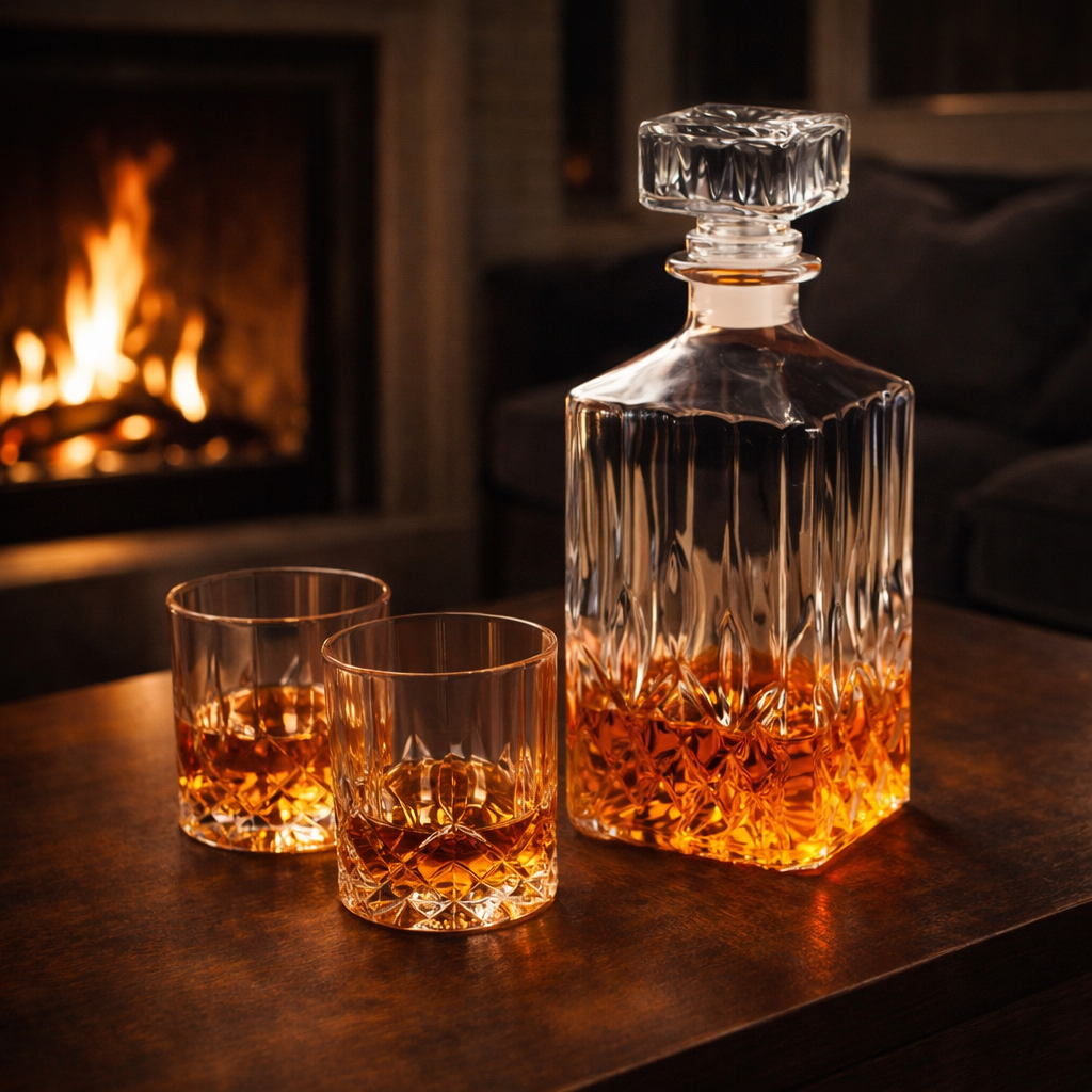 Whiskykaraf – Set met fles & glazen